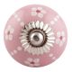 Pink Tiny Flower Ceramic Drawer Knobs Online